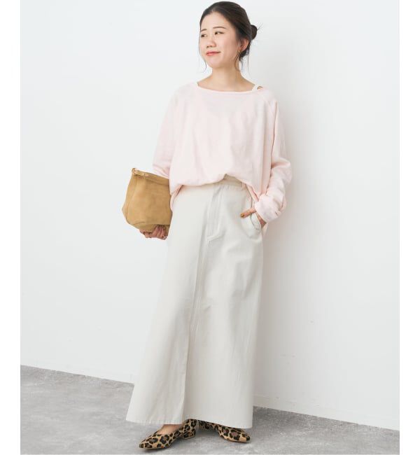 Spick and Span「ウォッシュドツイルナロースカート」|スカート|