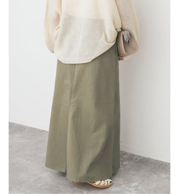 Spick and Span「ウォッシュドツイルナロースカート」|スカート|