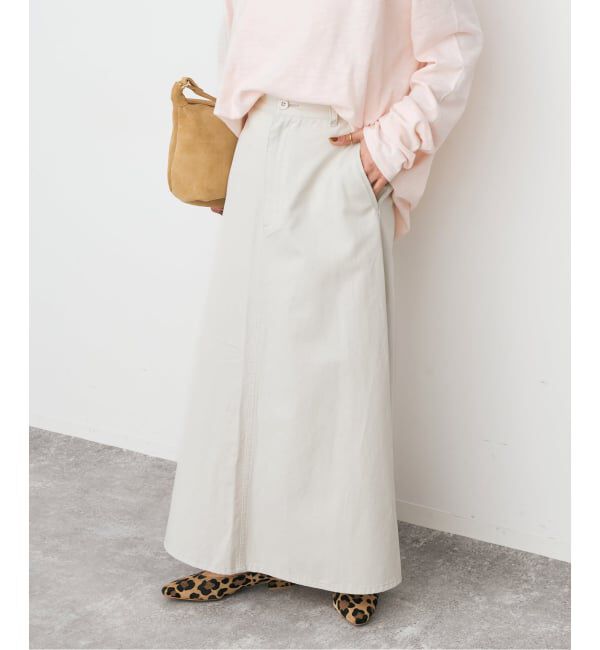 Spick and Span「ウォッシュドツイルナロースカート」|スカート|