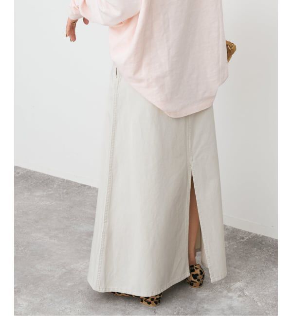 Spick and Span「ウォッシュドツイルナロースカート」|スカート|