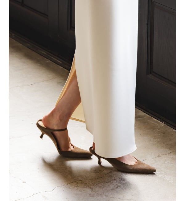 NOBLE「《追加》【洗える】コンフォートジャージーライクタイトスカート9」|スカート|