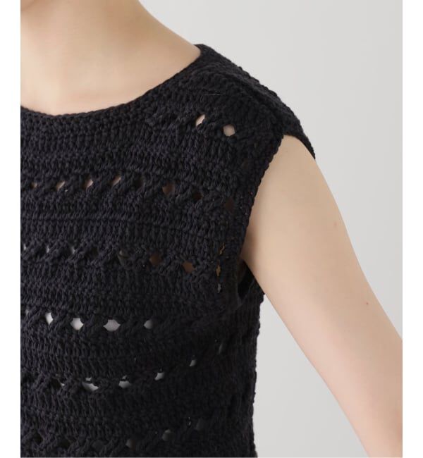 FRAMeWORK「SEEALL/シーオールCROCHET TIED TOP」|ニット・セーター|