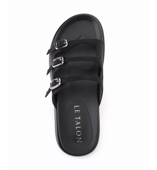  「《予約》トリプルベルトスライダーサンダル」|サンダル|