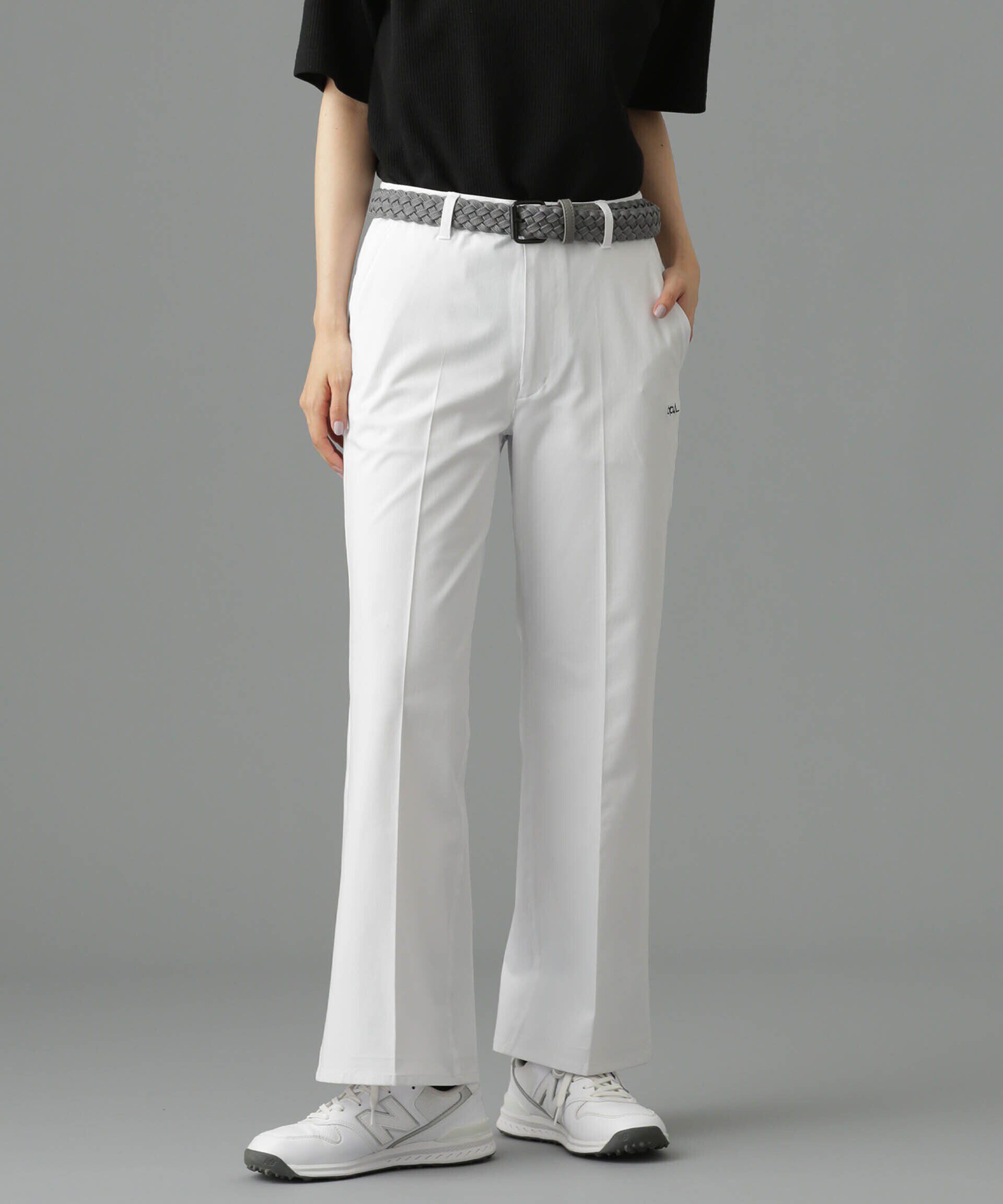 nano･universe「beats per minute/タック入りフレアパンツ」|チノ|