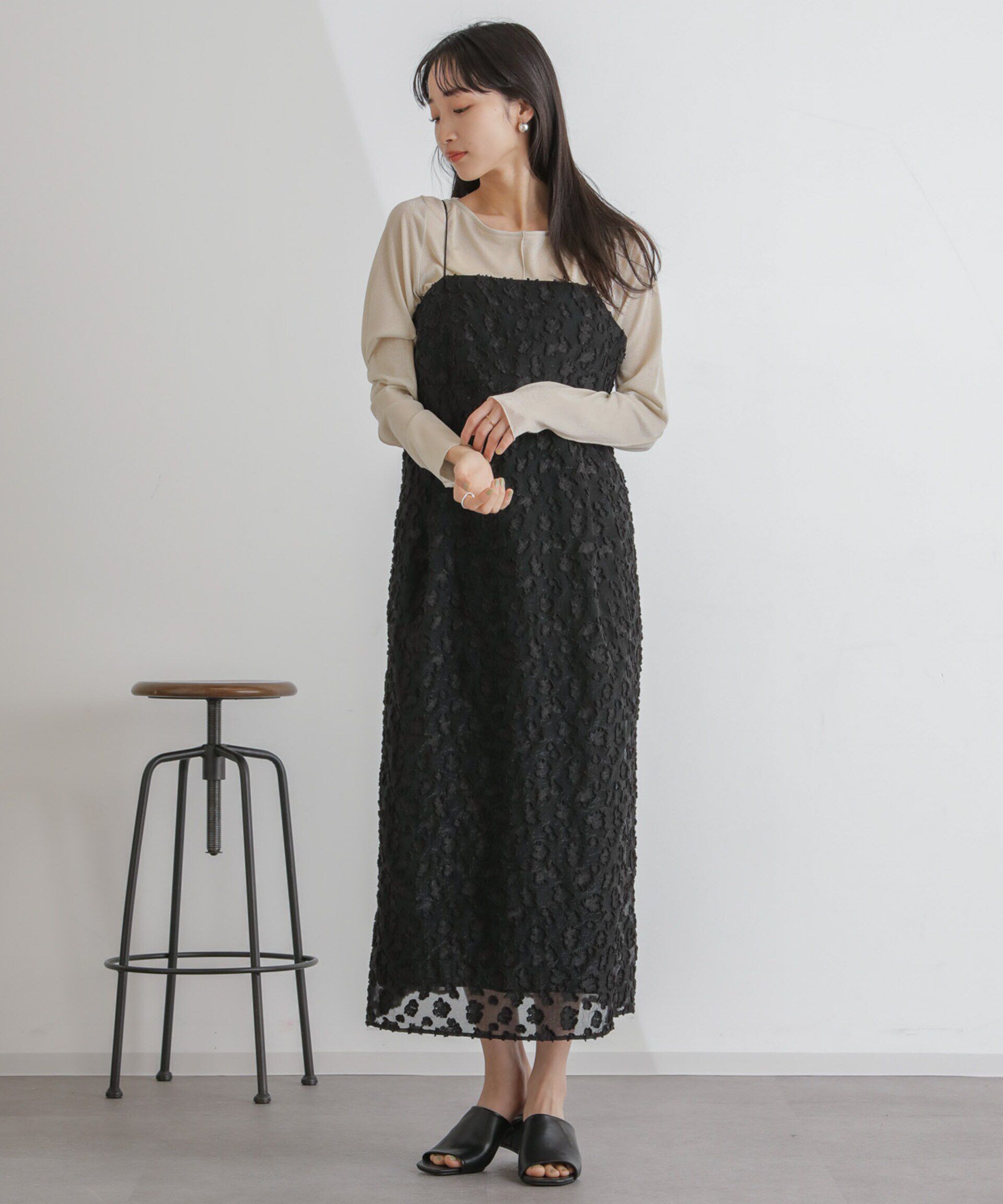 nano･universe「シアージャガードキャミワンピース」|ワンピース|