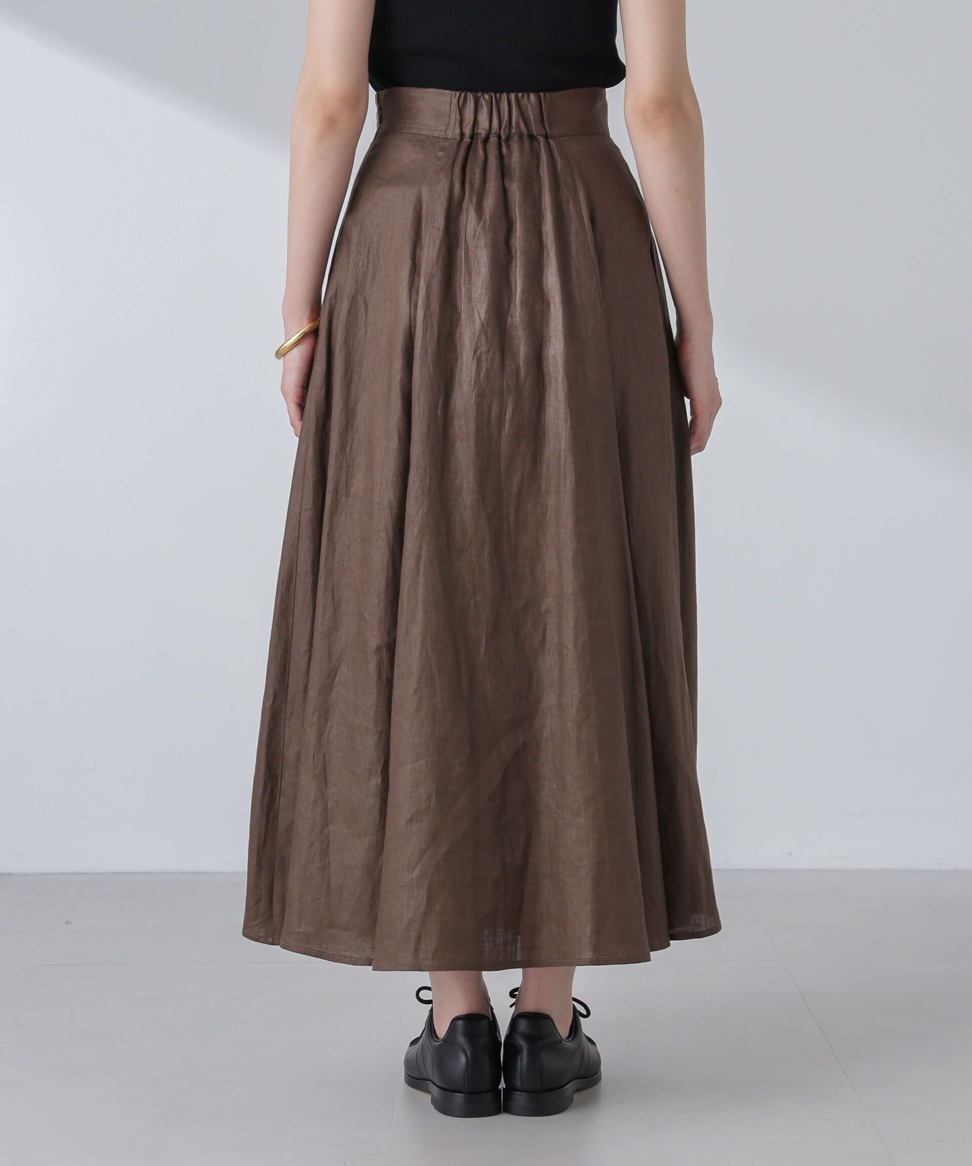 nano･universe「リネンフレアスカート(セットアップ可)」|スカート|