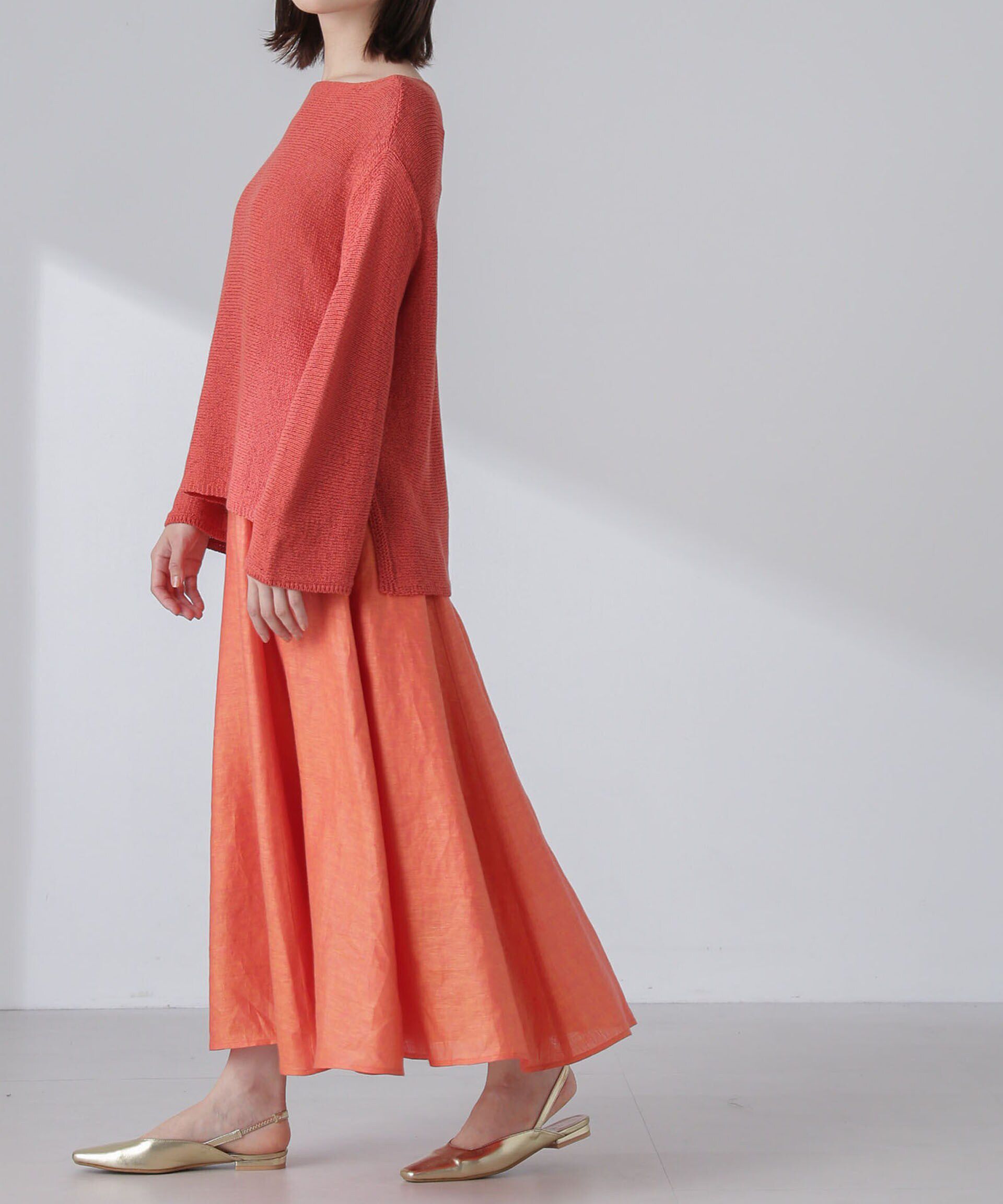 nano･universe「リネンフレアスカート(セットアップ可)」|スカート|