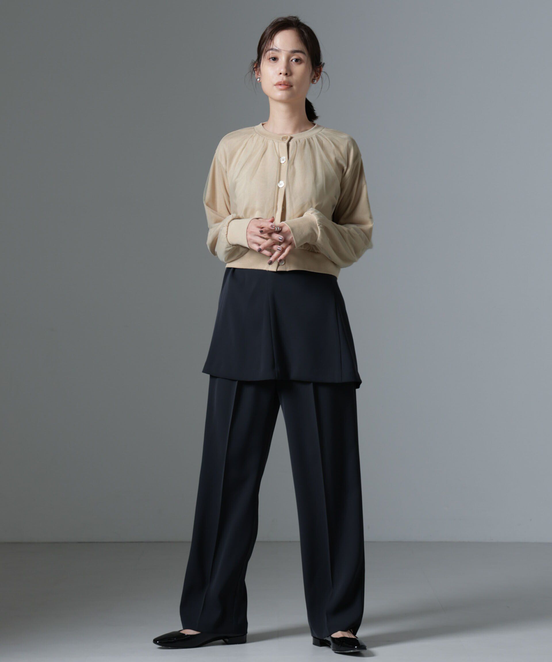 nano･universe「チュールコンビカーディガン」|Tシャツ・カットソー|