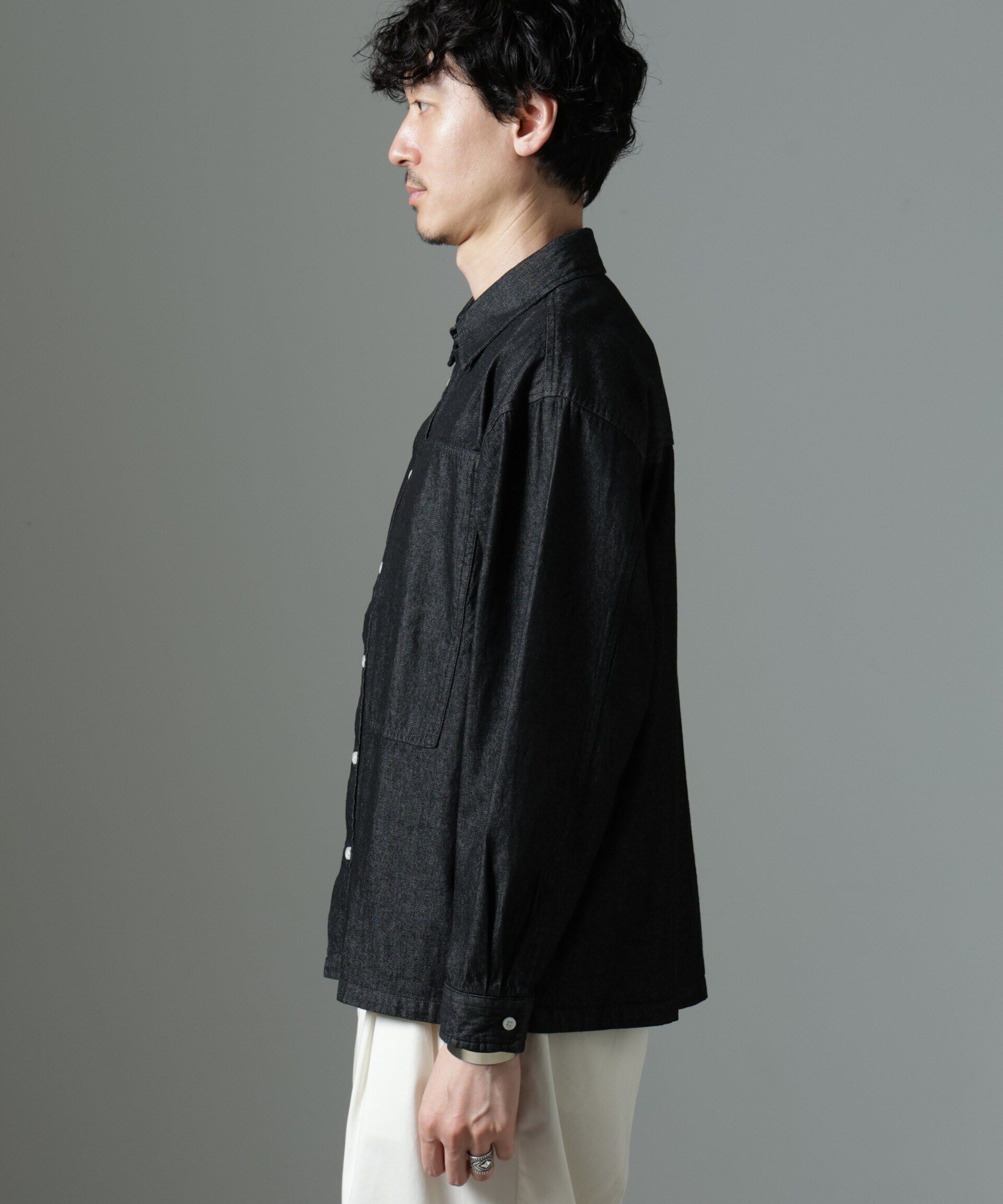 nano･universe「NORMANBROS別注 ワイドポケット デニムシャツ」|シャツ・ブラウス|