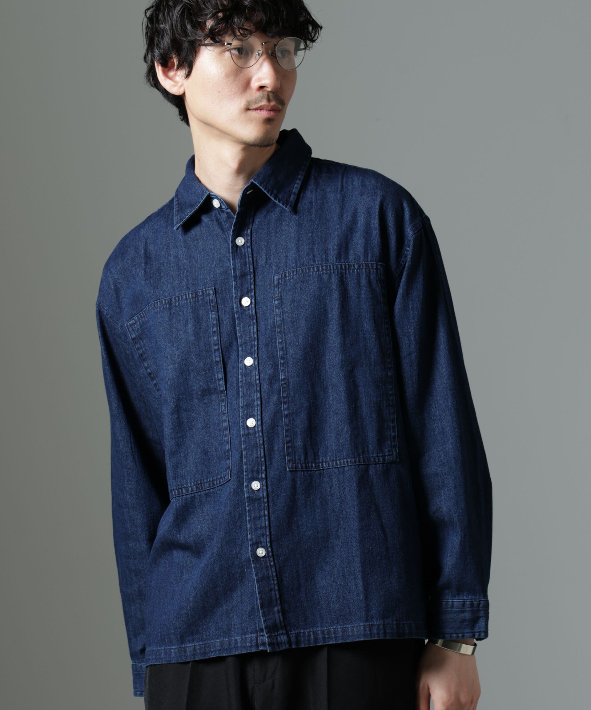 nano･universe「NORMANBROS別注 ワイドポケット デニムシャツ」|シャツ・ブラウス|