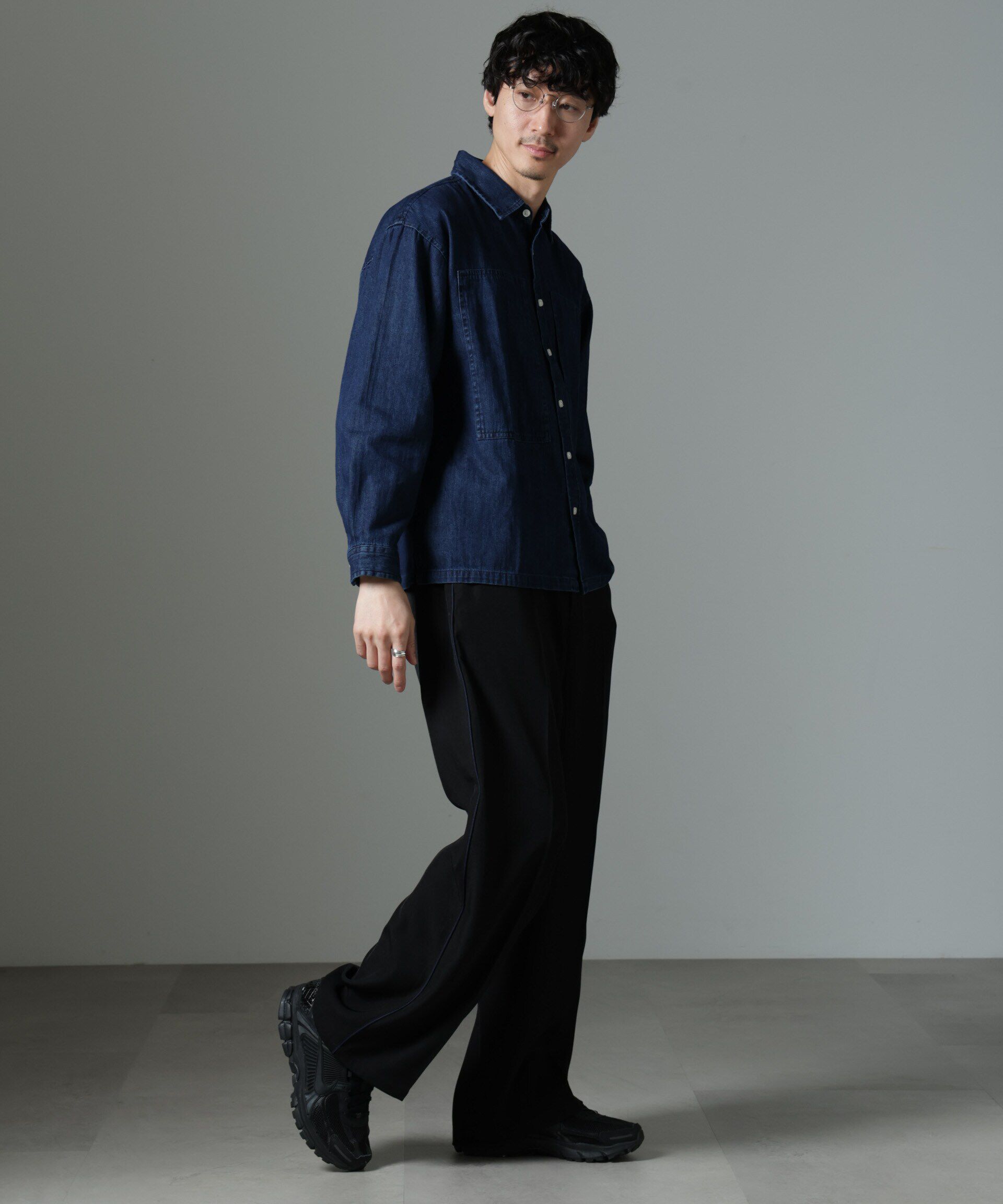 nano･universe「NORMANBROS別注 ワイドポケット デニムシャツ」|シャツ・ブラウス|