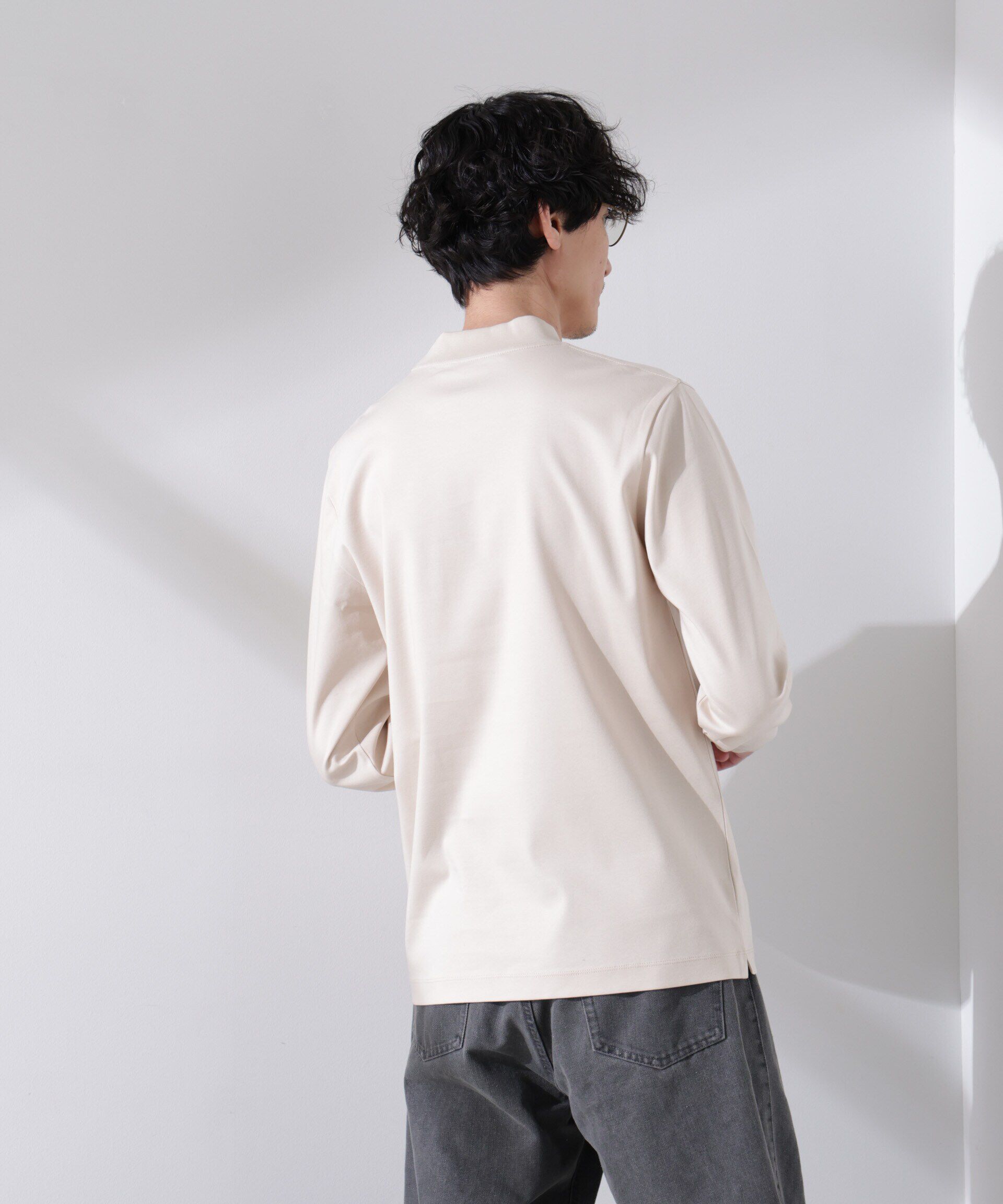 nano･universe「アンチスメルモックネックTシャツ 長袖」|Tシャツ・カットソー|