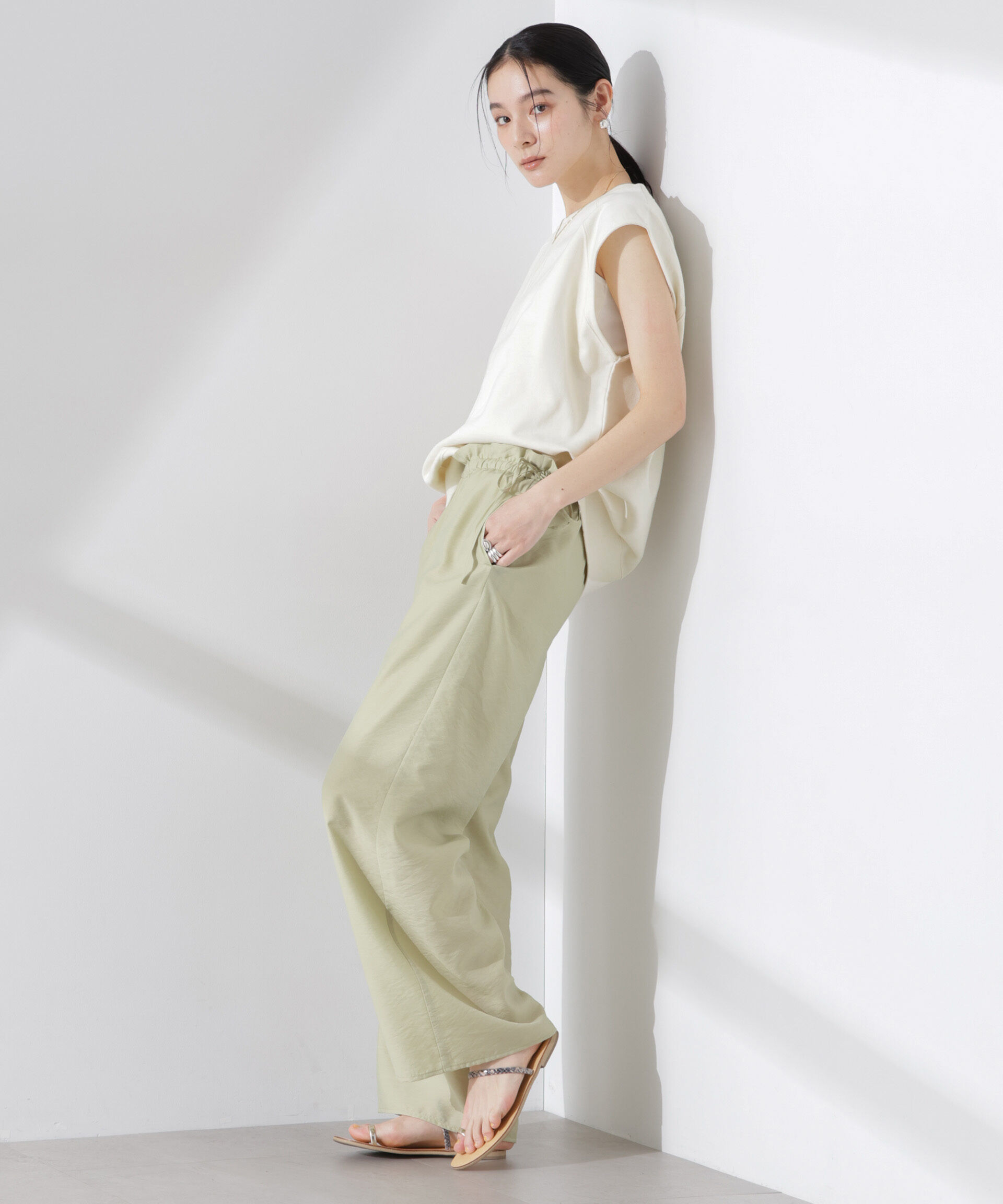 nano･universe「ノースリーブスウェットトップス」|Tシャツ・カットソー|