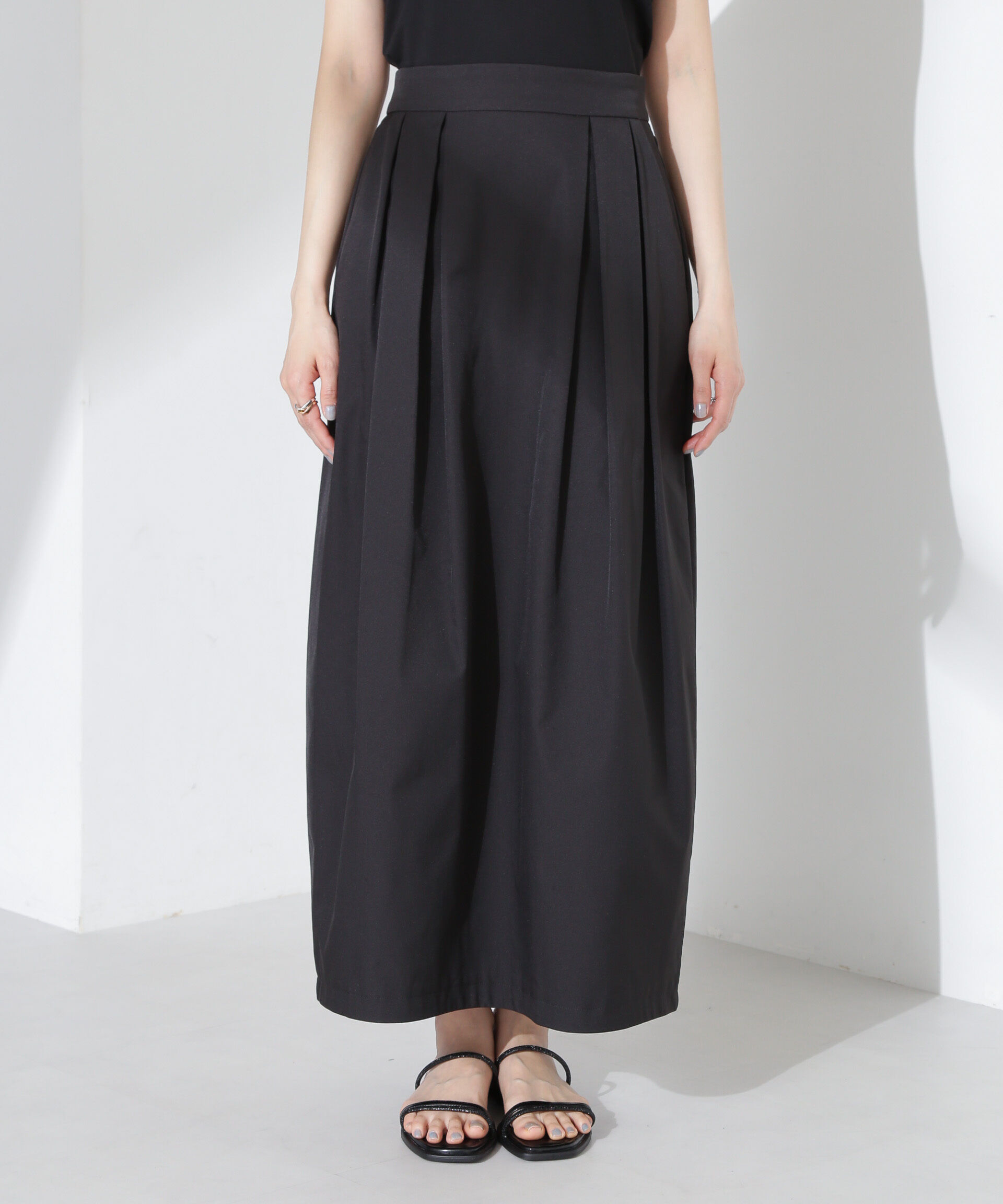 nano･universe「タックコクーンスカート」|スカート|