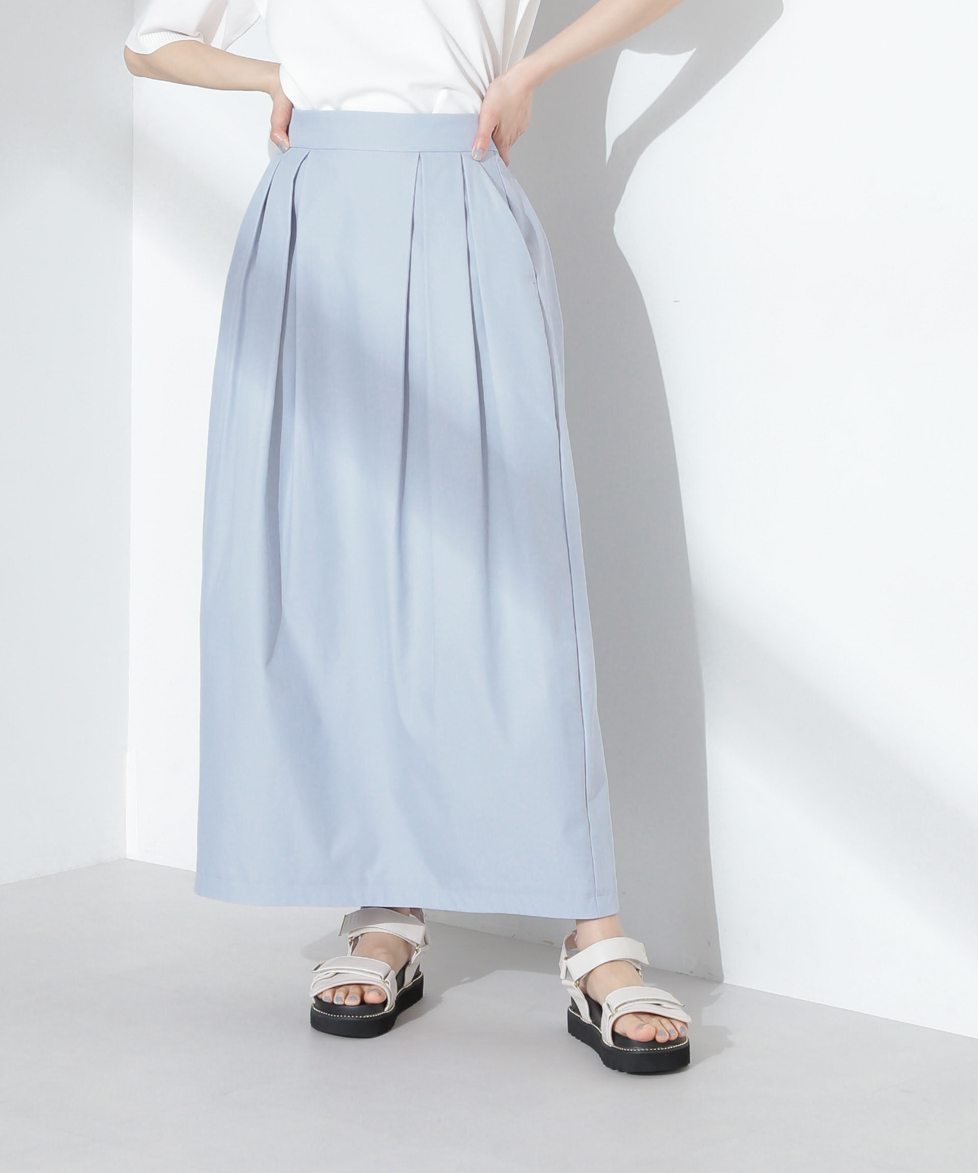 nano･universe「タックコクーンスカート」|スカート|