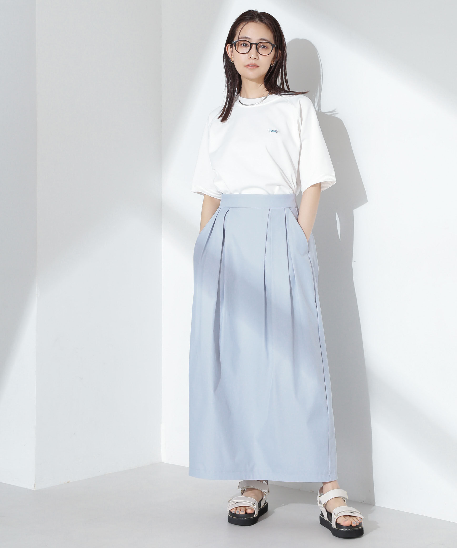 nano･universe「タックコクーンスカート」|スカート|