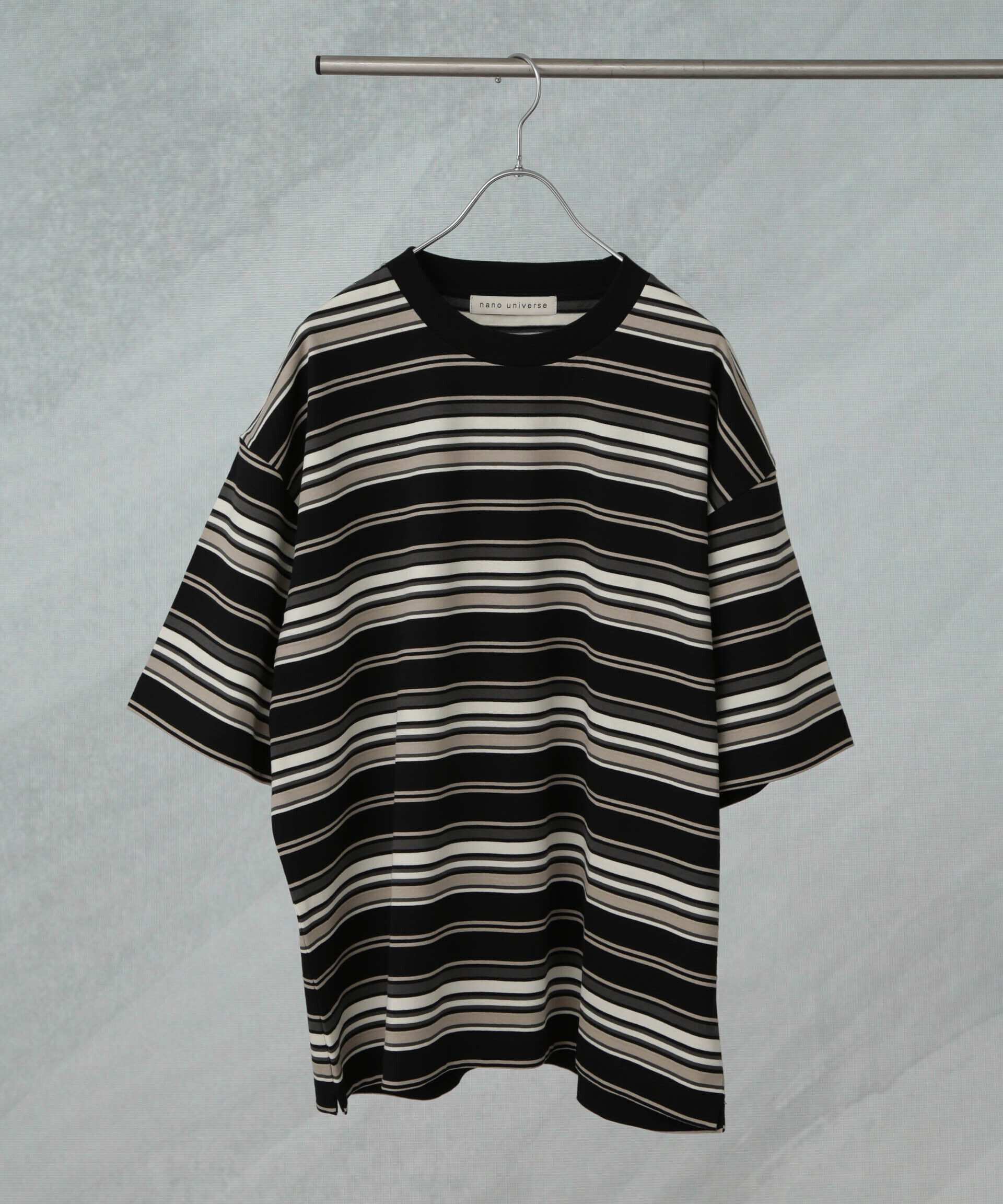 nano･universe「マルチボーダーリラックスＴシャツ 半袖」|Tシャツ・カットソー|