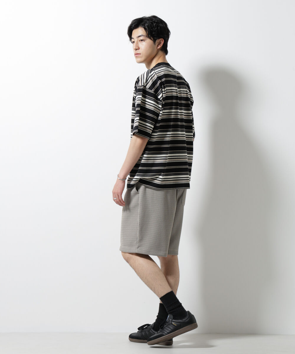 nano･universe「マルチボーダーリラックスＴシャツ 半袖」|Tシャツ・カットソー|