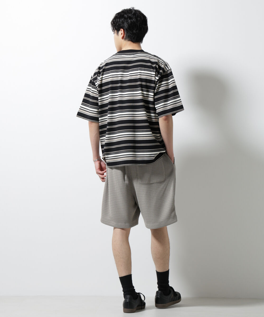 nano･universe「マルチボーダーリラックスＴシャツ 半袖」|Tシャツ・カットソー|