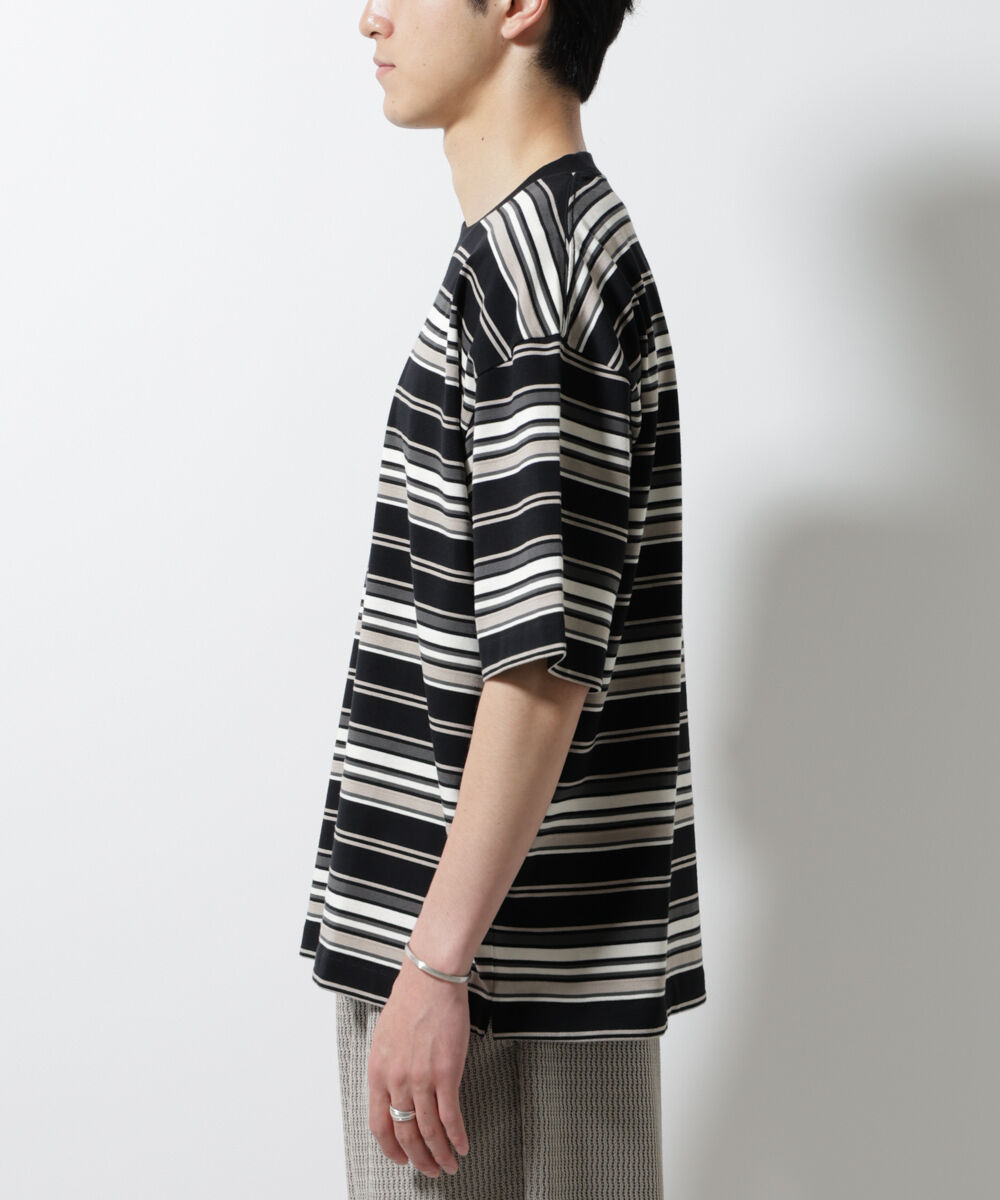 nano･universe「マルチボーダーリラックスＴシャツ 半袖」|Tシャツ・カットソー|