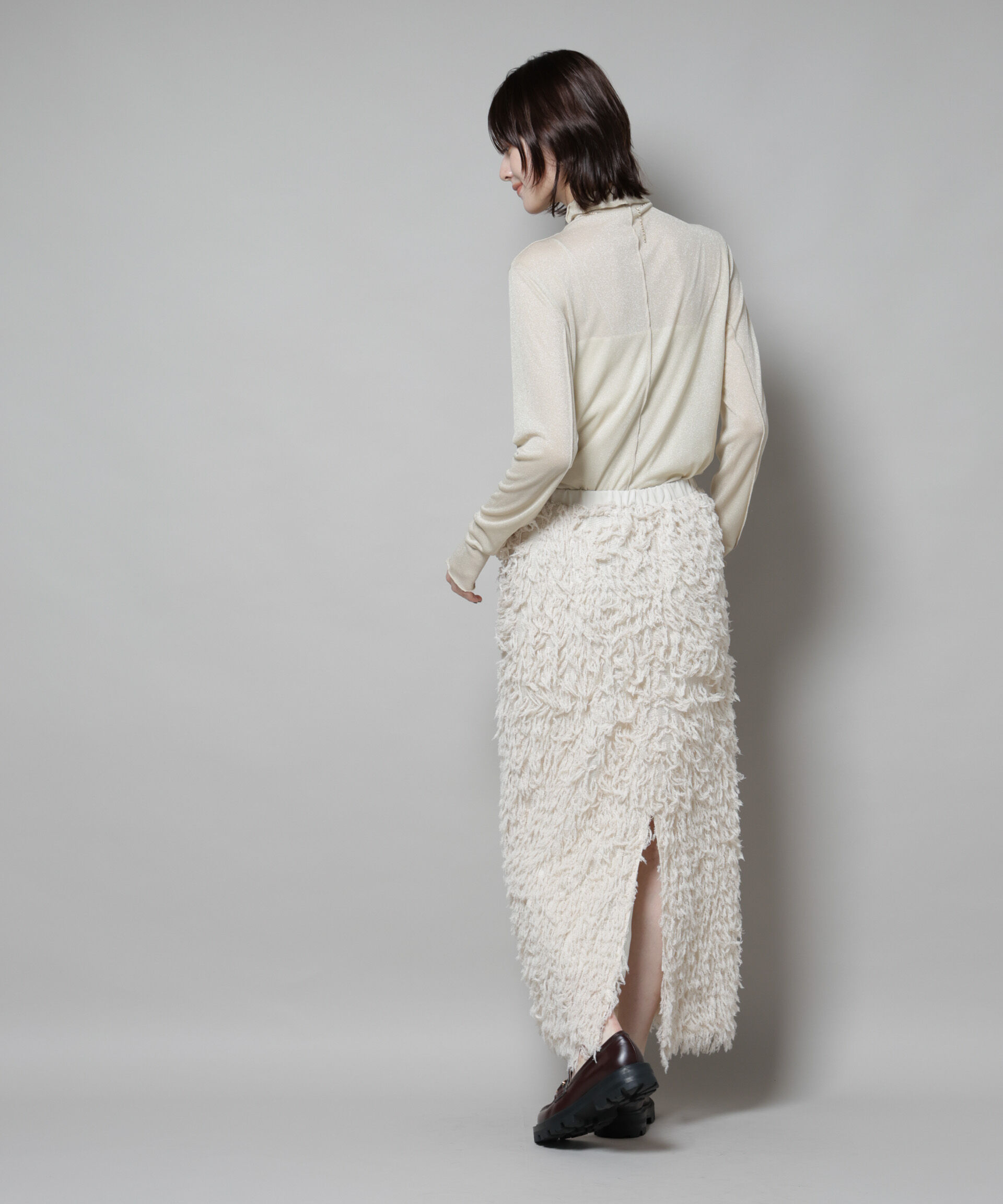 nano･universe「ラメシアータートルカットトップス」|Tシャツ・カットソー|