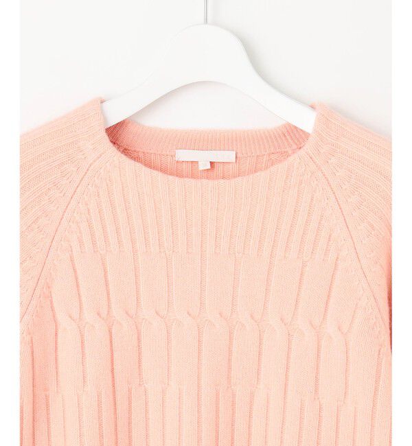 自由区「【洗える】ウールカシミヤブレンドケーブル ニット」|ニット・セーター|