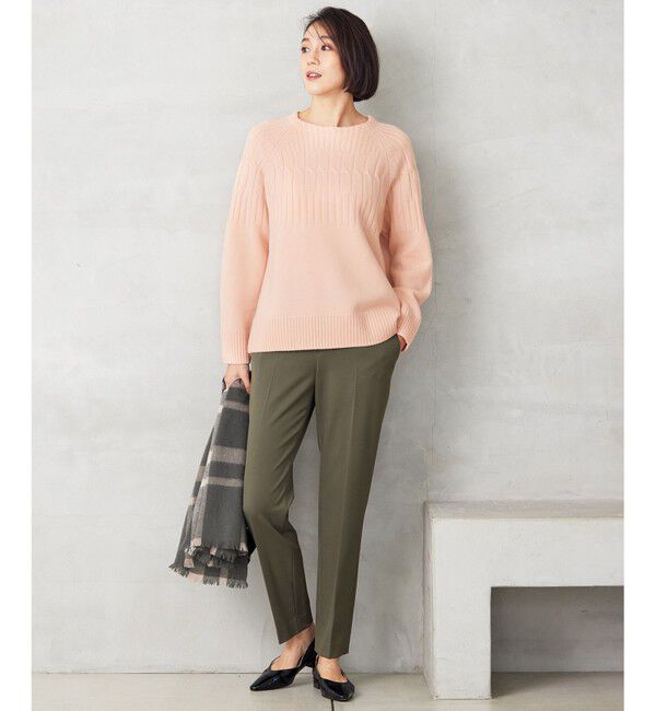 自由区「【洗える】ウールカシミヤブレンドケーブル ニット」|ニット・セーター|