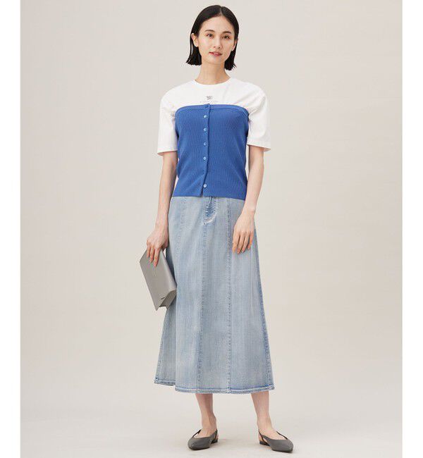 自由区「【洗える】ドライコットンハイゲージニット ビスチェ」|その他|