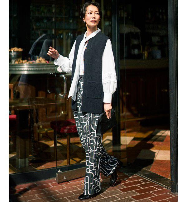 自由区「【カタログ掲載】ループボンディングニット ベスト」|ベスト・ジレ|