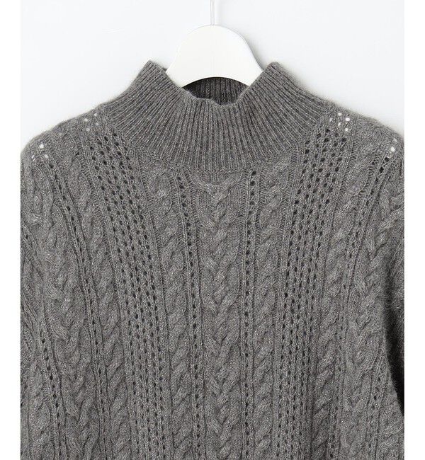 自由区「【SHIHOさん着用】ラメフォックスケーブル ニット」|ニット・セーター|