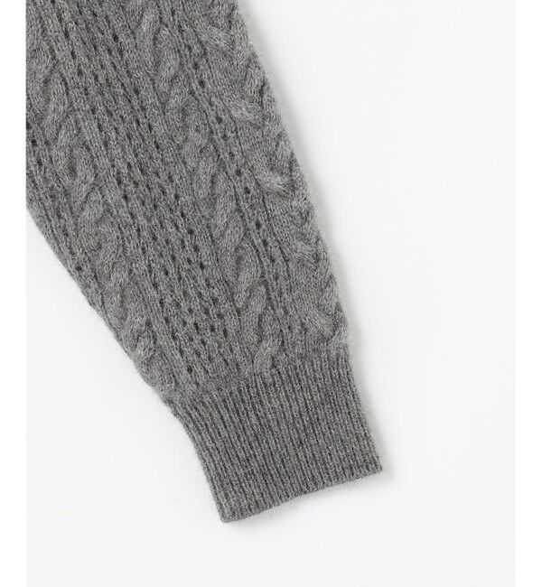 自由区「【SHIHOさん着用】ラメフォックスケーブル ニット」|ニット・セーター|