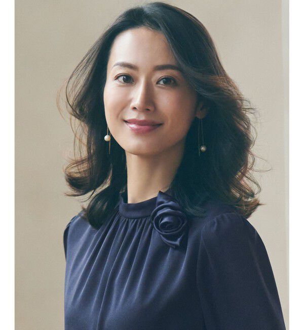 23区「サテンコサージュ」|ブローチ・コサージュ|ネイビー系