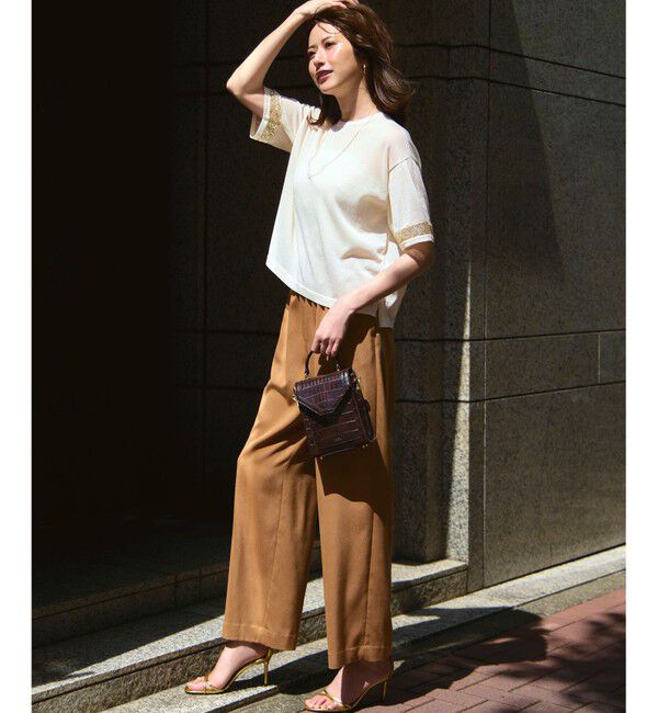 23区「【見上愛さん着用/洗える】ベアトップ パッド付き キャミソール」|キャミソール|