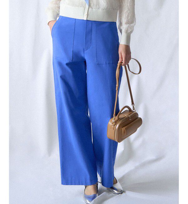 23区「スラブツイルストレッチ ベイカーパンツ」|その他|ブルー