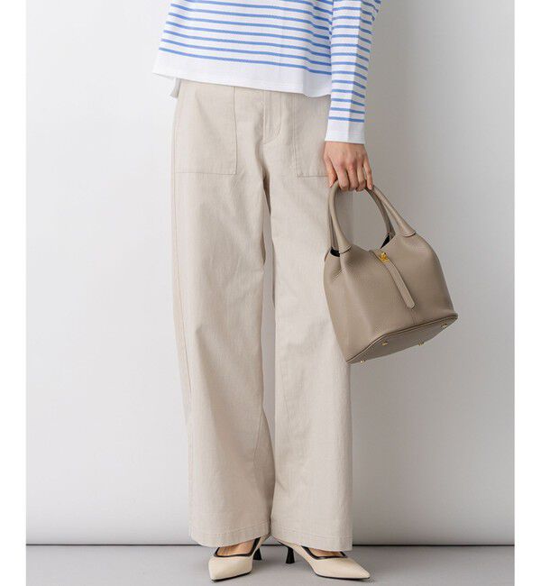 23区「スラブツイルストレッチ ベイカーパンツ」|その他|ベージュ