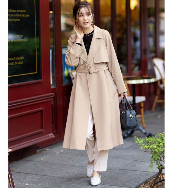 ANY SIS「【洗える】Nobleライトトレンチ コート」|トレンチコート|