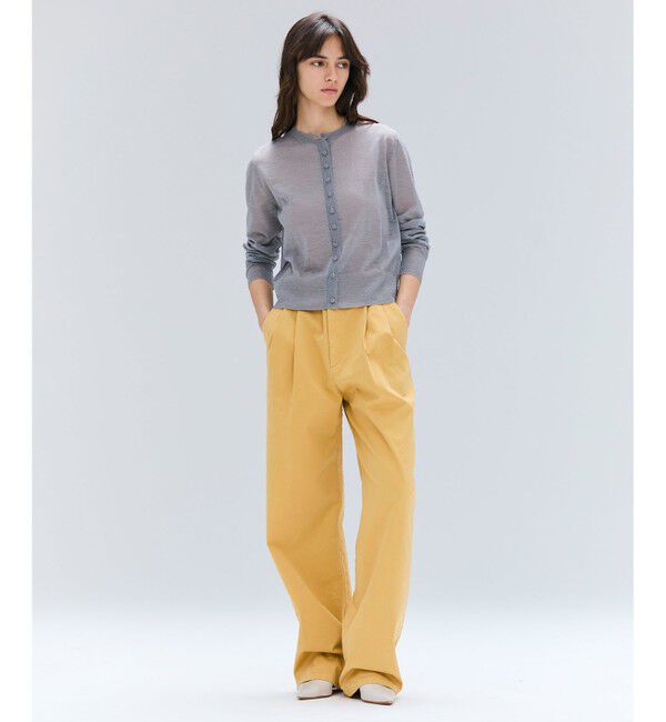 BEIGE,「【洗える・Oggi 11月号掲載】HAMLIN / コットンストレッチ2タックワイドパンツ」|その他|