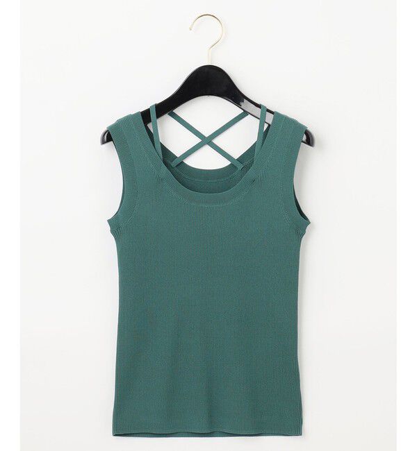 Diagram「リブタンクニットトップ」|タンクトップ|グリーン
