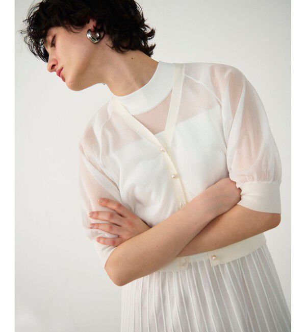 Diagram「ラメシアードルマンニットカーディガン」|カーディガン|