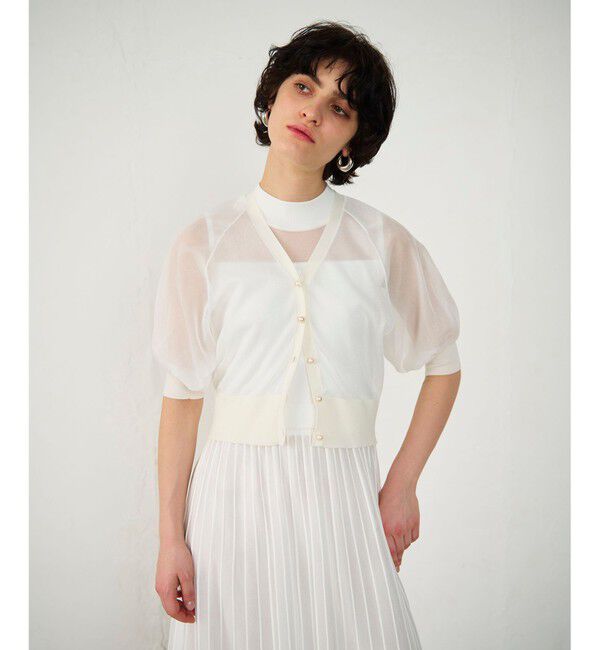 Diagram「ラメシアードルマンニットカーディガン」|カーディガン|