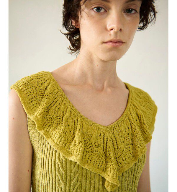 GRACE CONTINENTAL「ミックスフリルニットトップ」|その他|