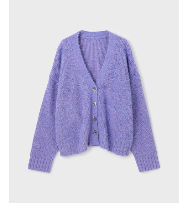 GRACE CONTINENTAL「フェザールーズニットカーディガン」|カーディガン|