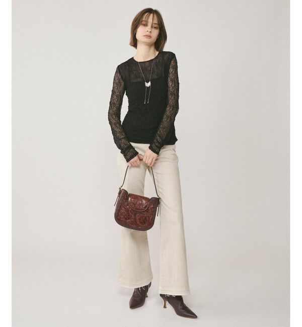 GRACE CONTINENTAL「フレアデニムパンツ」|デニム|