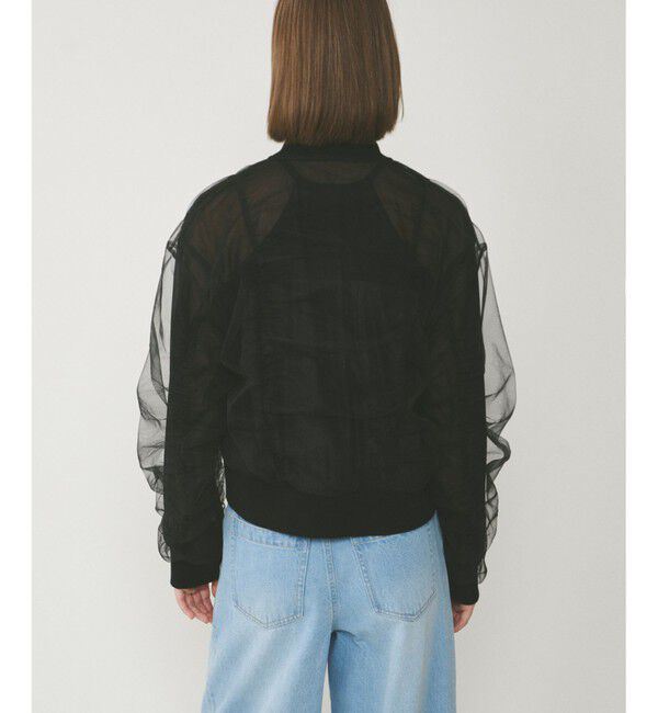  「チュールギャザーブルゾン」|ブルゾン・スタジャン|