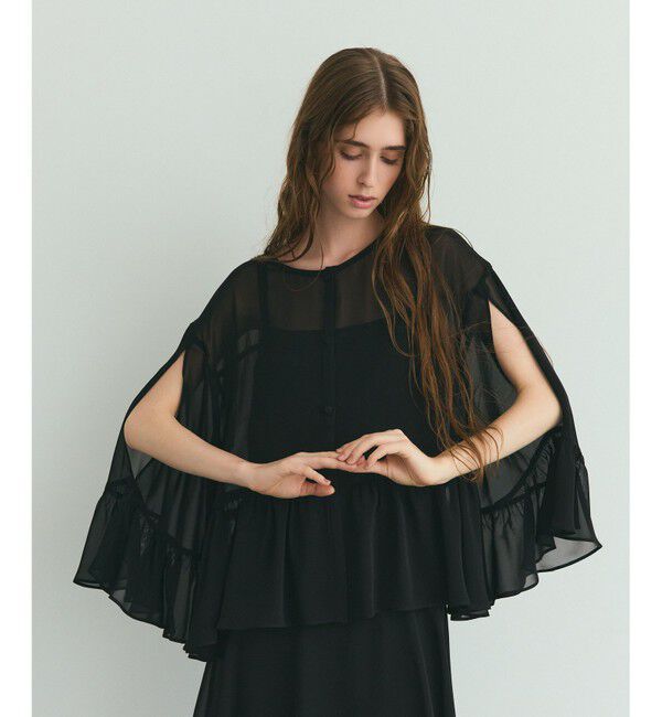 Grace Class「シフォンフリルポンチョ」|その他|