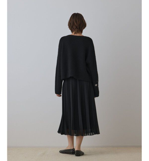 GRACE CONTINENTAL「メッシュプリーツスカート」|スカート|