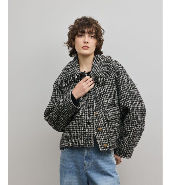 Diagram「パディングツイードジャケット」|その他|ブラック