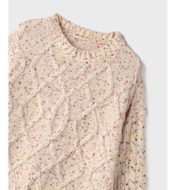 GRACE CONTINENTAL「ケーブルニットトップ」|ニット・セーター|