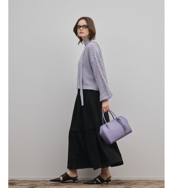  「TOV MOU BAG S」|ハンドバッグ|パープル