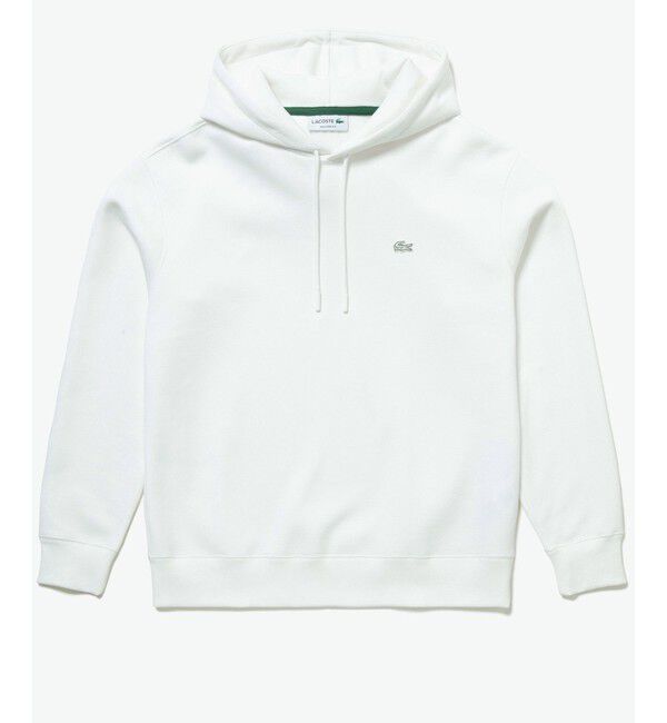 LACOSTE「鹿の子ニットワントーンフーディー / 鹿の子ニットプルオーバーパーカー」|パーカー|